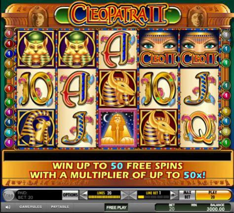 cleopatra ii slot machine free play/